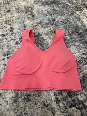 Secret Treasures Pink Seamless Padded Sports Bra